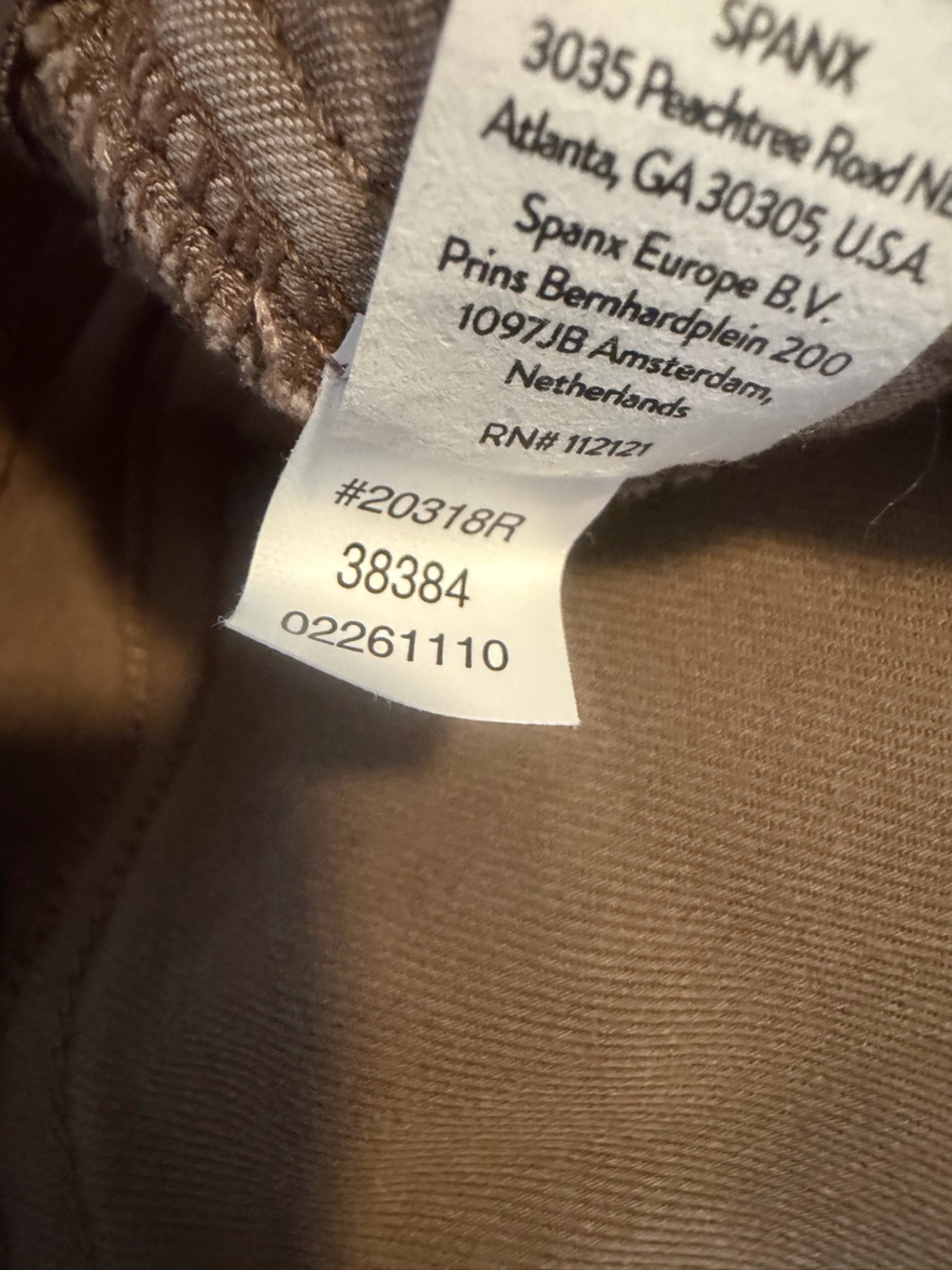 SPANX Women's Shorts Brown Casual Stretch Twill pull on style size small - Picture 8 of 8
